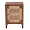 Bali & Pari Holitz Modern Bohemian Walnut Brown Finished Bayur Wood Nightstand 236-13341-ZORO - alternate 5